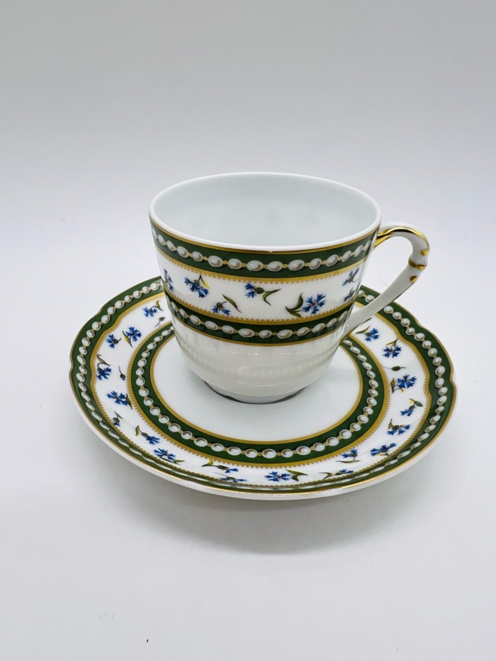 Bernardaud Ancienne Royal Limoges Expresso Cup And Saucer